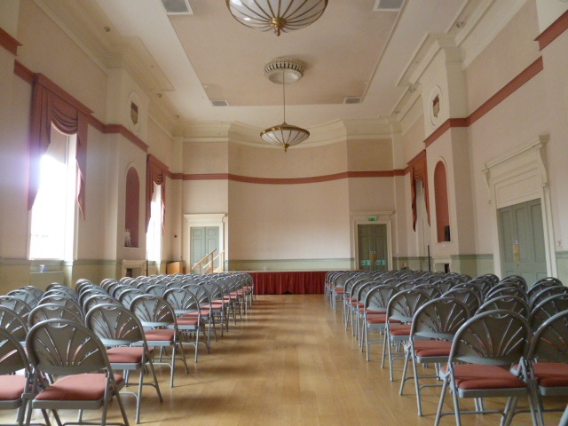 The Assembly Room set up with theatre style seating