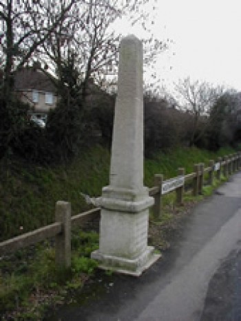 Image showing the St James Obelisk at the junction of Westhampnett Road and Spitalfields Lane, Chichester