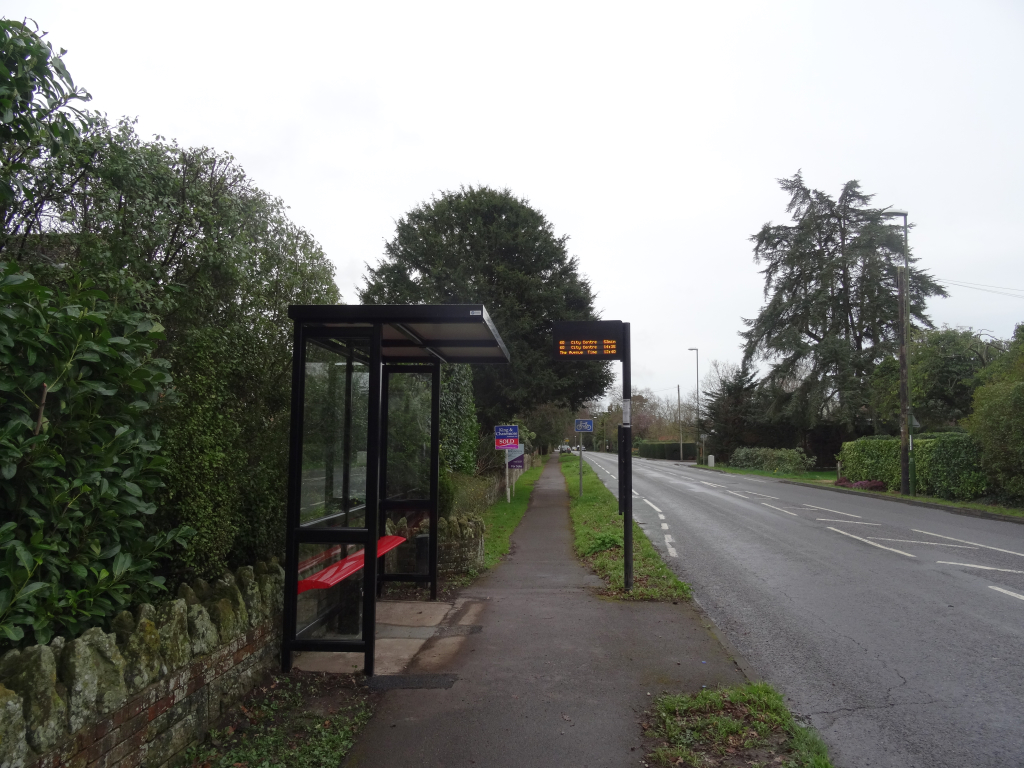 Image showing Chichester City Council maintained bus shelter - Broyle Road - Lavant Road