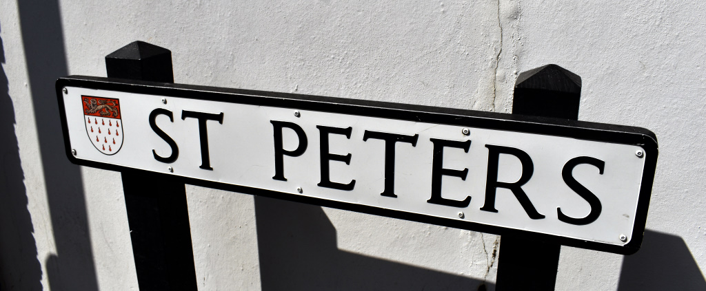 Image showing an example of a Chichester City Council street name sign - St Peters