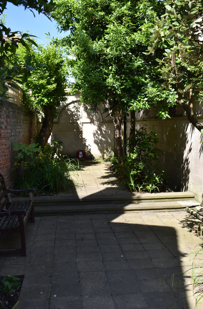 West Street disused burial ground in the sun