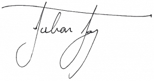 Mayor of Chichester Julian Joy signature