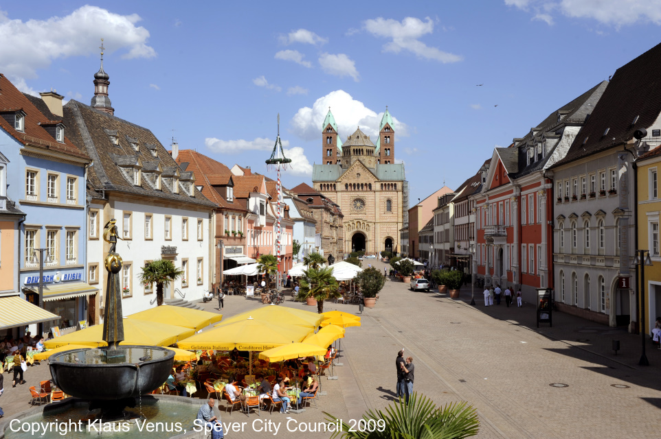 Speyer Town Square with Speyer Cathedral in the background