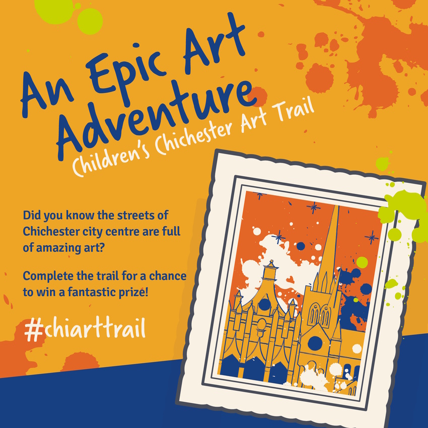 Chichester BID Kids Art Trail poster 2023