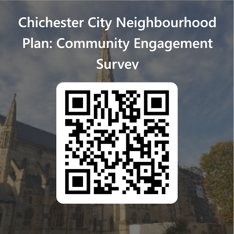 QR Code for Chichester City Neighbourhood Plan Community Engagement Survey