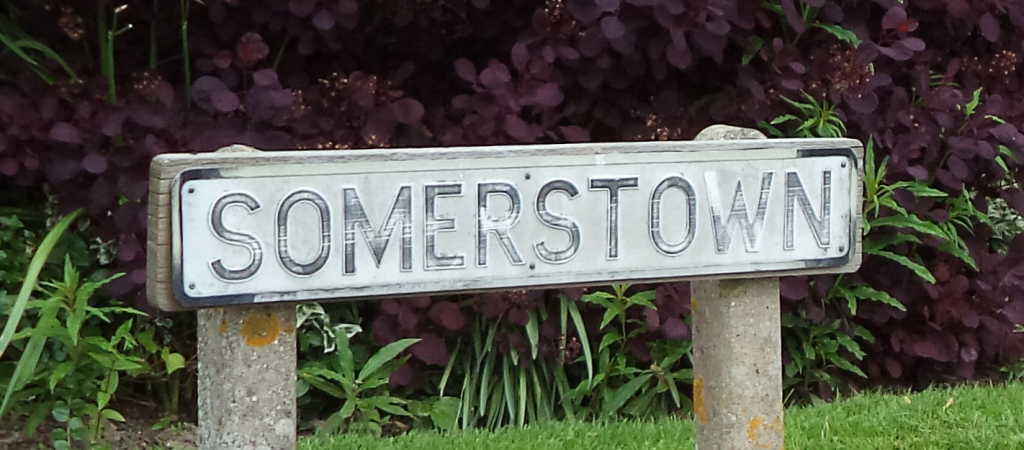 An example of an old Chichester City street name sign - Somerstown