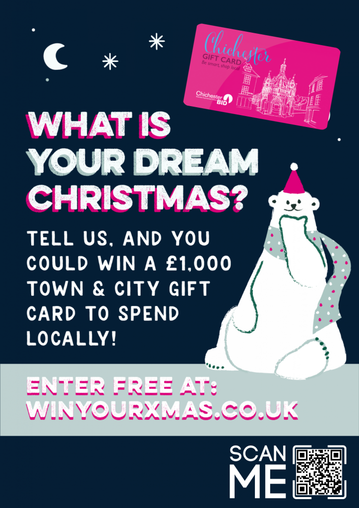 Chichester BID Wind Your Christmas promotion 2023