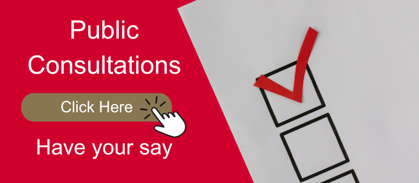 button to access the Public Consultations at Chichester City Council, click the image to access the page.