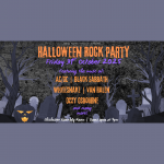 Jamie Aspden Creative Presents... Halloween Rock Party Friday 31st October 2025 Featuring the music of: AC/DC, Black Sabbath, Whitesnake, Van Halen, Ozzy Osbourne and many more! Chichester Assembly Room Doors open at 7pm