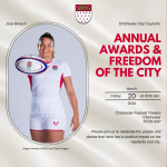 Chichester City Council's Annual Awards & Freedom of the City Chichester Festival Theatre Chichester PO19 6AP Please join us to celebrate the people and places that have had a positive impact on the residents and city. Friday 20 March 2026 at 10:30 AM Jess Breach image courtesy of RFU and Getty Images